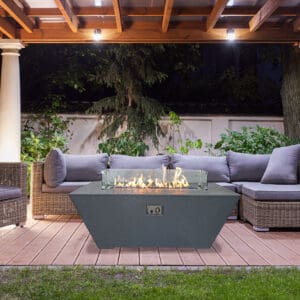 FireTable Patio rectangle Charcoal-Black