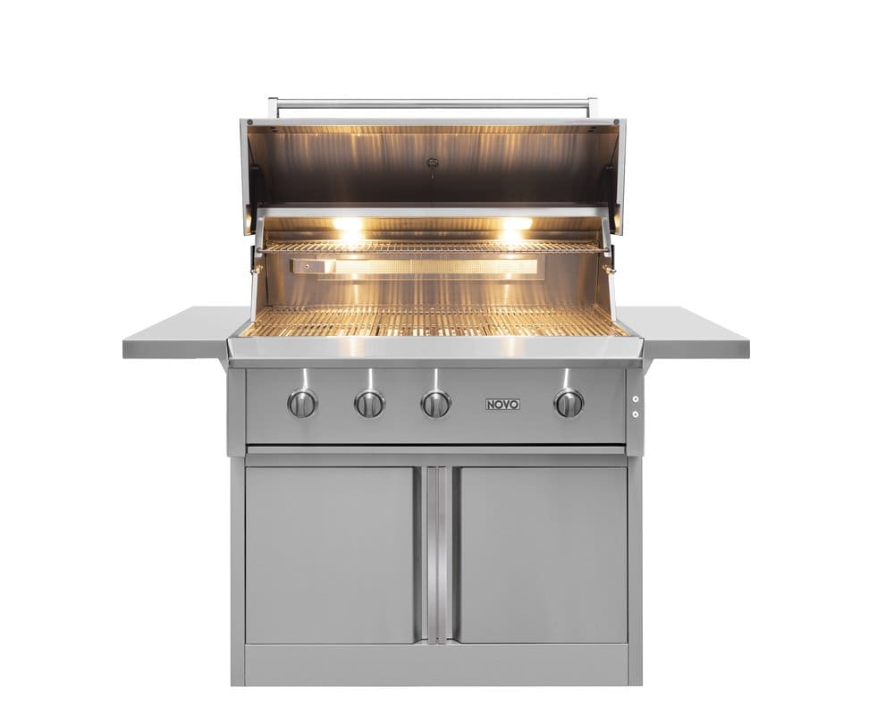 NOVO42Cart-NOVO42GB-Grill-Front-Open