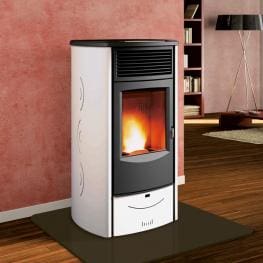 thumbnail stove-pellet-usa-sabrina-13-7-kw-steel-to-most-wall-angle-stufe immagine 1