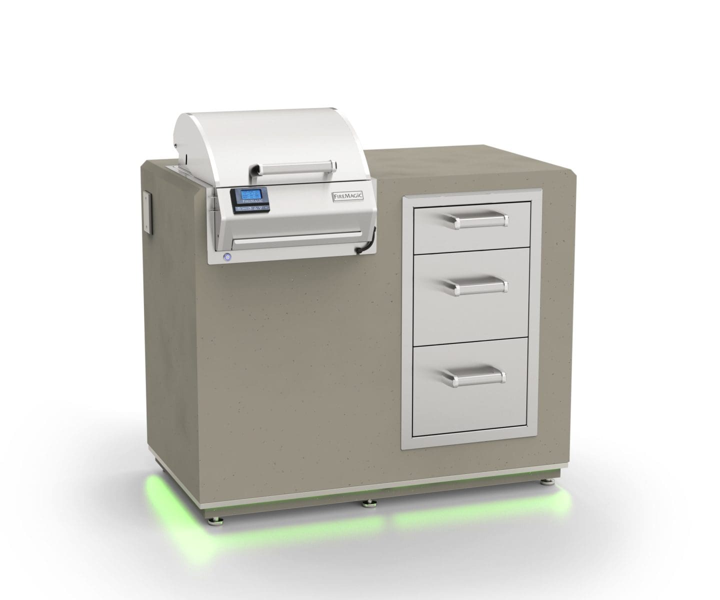 FM DC250-D-44SM Elec-Island-Bundle-with-Triple-Drawer-scaled-1
