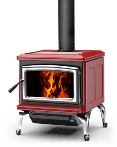 Summit-Classic-LE-wood-stove-sunset-red-porcelain-nickel-door-nickel-legs-240x300-1