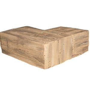 7439 LXH HayloftBeam CornerMantel PaleHoney-CornerView